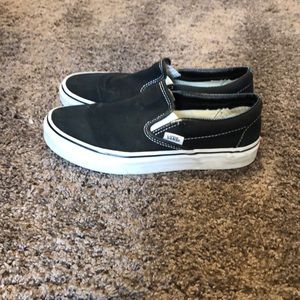 Black slip on vans